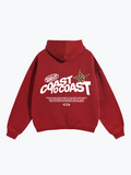Glassiest Coast To Coast oversized hoodie in Red