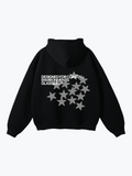 Glassiest Starcluster oversized hoodie in Black