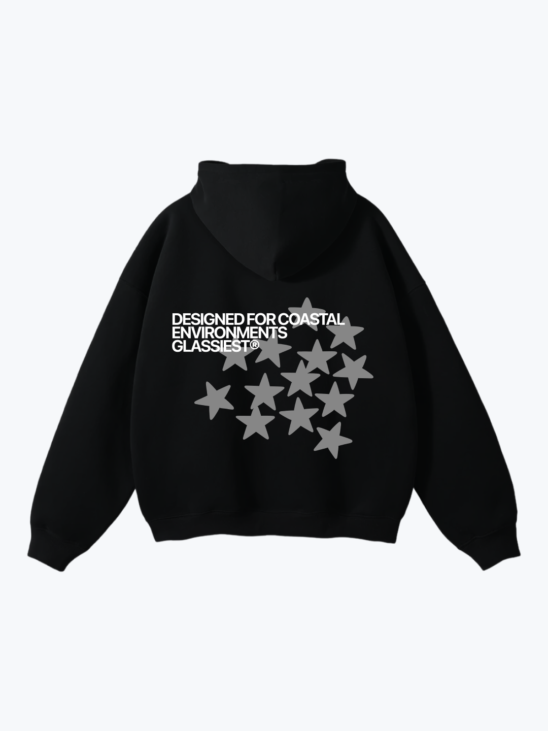 Glassiest Starcluster oversized hoodie in Black