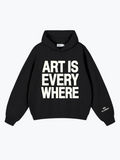 Glassiest Gallery oversized hoodie in Black