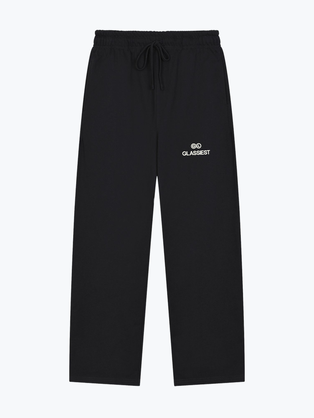 Glassiest signature heavyweight sweatpants in Black, 430 GSM fleece