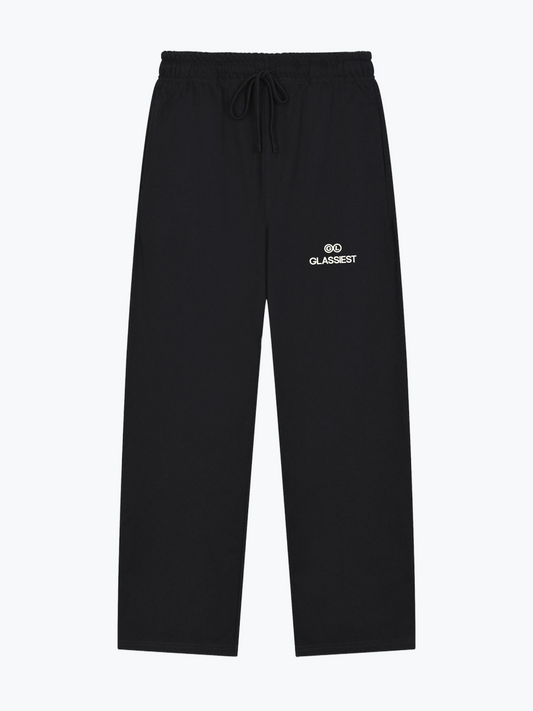 Glassiest signature heavyweight sweatpants in Black, 430 GSM fleece