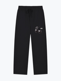 Glassiest Lucky Cherries heavyweight wide-leg sweatpants in Black