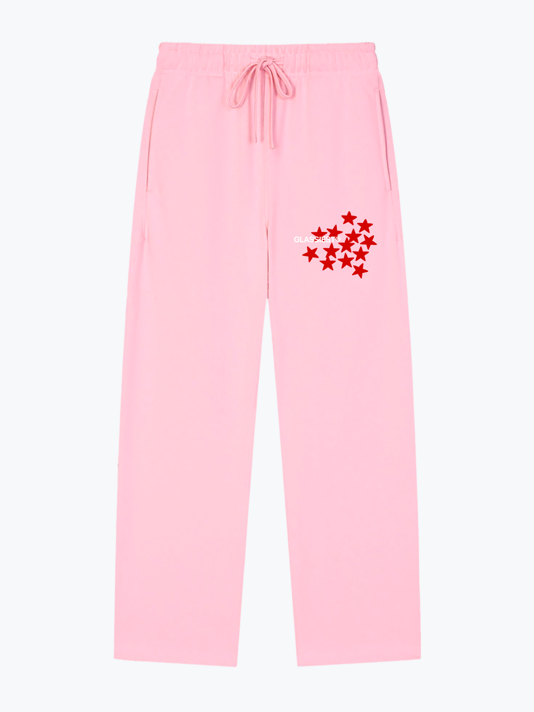 Glassiest Starcluster heavyweight wide-leg sweatpants in Pink
