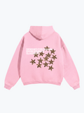Glassiest Starcluster leopard print oversized hoodie on Pink